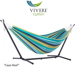 Hammock UHOS9-29 Double Cotton 9' stand combo Cayo Reef  